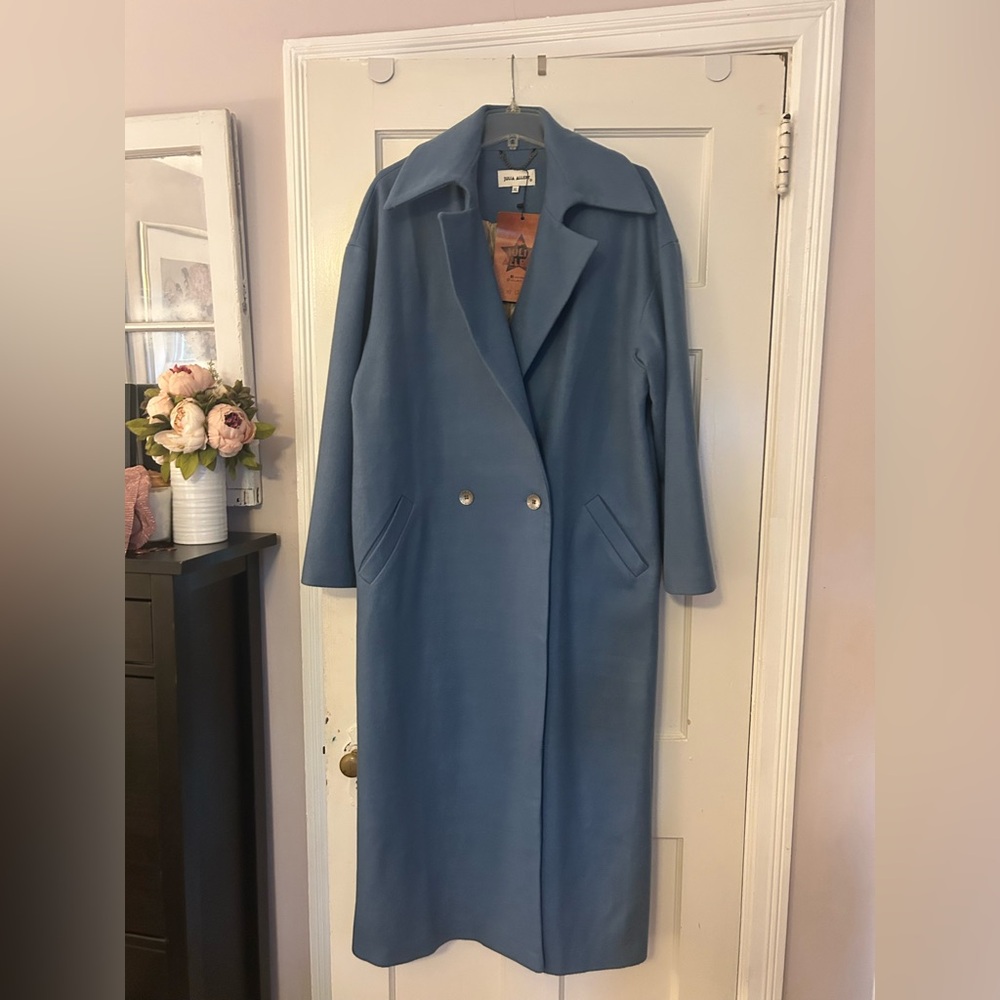 Returned without tags - Beautiful Julia Allert Coat XL - Slate blue